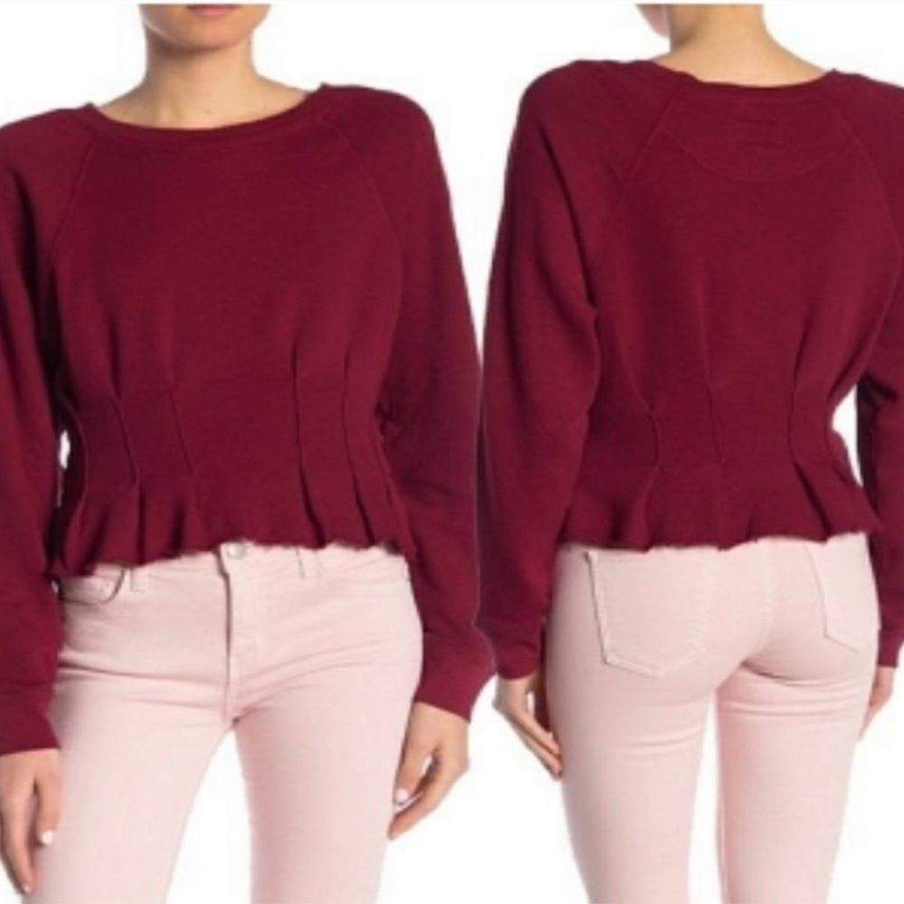 Current/Elliott Sweatshirt with Pintuck details